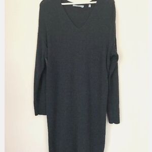 Dark gray Vince whool/cashmere mid-sweater dress